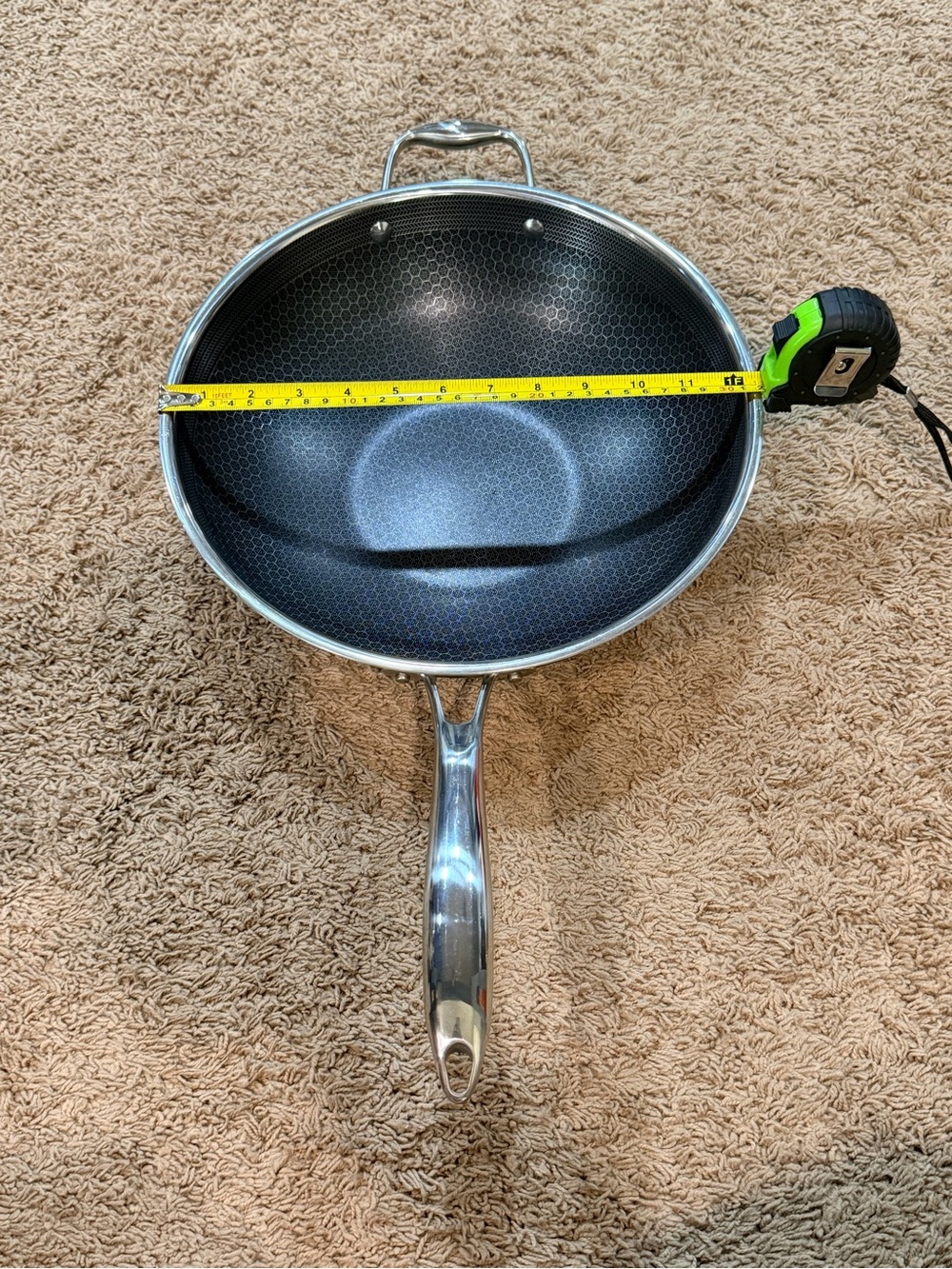 Hexclad Hybrid Nonstick 12”  Wok, Stay-Cool Handle, Dishwasher and Oven Safe -2